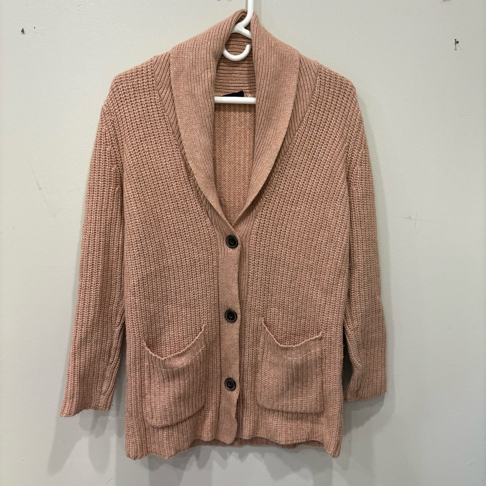 ATM Anthony Thomas Melilo Wool Blend Shawl Collar Cardigan Women’s Size Small